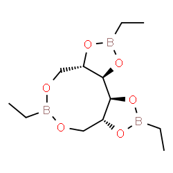 1-O,6-O:2-O,3-O:4-O,5-O-Tris(ethylboranediyl)galactitol结构式