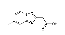 2-(5,7-dimethylimidazo[1,2-a]pyridin-2-yl)acetic acid Structure