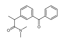 2-(3-Benzoylphenyl)-N,N-dimethylpropionamide Structure