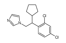 1-[2-cyclopentyl-2-(2,4-dichlorophenyl)ethyl]imidazole结构式