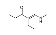 3-(methylaminomethylidene)heptan-4-one结构式