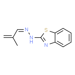 2-Propenal,2-methyl-,2-benzothiazolylhydrazone(9CI)结构式