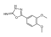 5-(3,4-Dimethoxyphenyl)-1,3,4-oxadiazol-2-amine structure