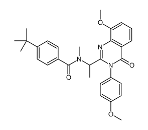 Benzamide,N-[1-[3,4-dihydro-8-methoxy-3-(4-methoxyphenyl)-4-oxo-2-quinazolinyl]ethyl]-4-(1,1-dimethylethyl)-N-methyl- picture