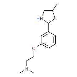 Ethanamine, N,N-dimethyl-2-[3-(4-methyl-2-pyrrolidinyl)phenoxy]- (9CI)结构式