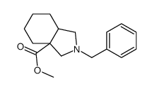 methyl 2-benzyl-3,4,5,6,7,7a-hexahydro-1H-isoindole-3a-carboxylate Structure