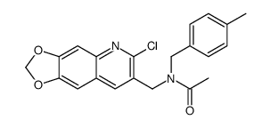 Acetamide, N-[(6-chloro-1,3-dioxolo[4,5-g]quinolin-7-yl)methyl]-N-[(4-methylphenyl)methyl]- (9CI) picture
