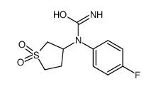Urea, N-(4-fluorophenyl)-N-(tetrahydro-1,1-dioxido-3-thienyl)- (9CI) Structure