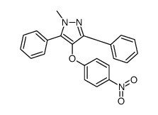 1-methyl-4-(4-nitrophenoxy)-3,5-diphenylpyrazole Structure