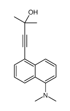 4-[5-(dimethylamino)naphthalen-1-yl]-2-methylbut-3-yn-2-ol结构式