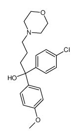 1-(4-chloro-phenyl)-1-(4-methoxy-phenyl)-4-morpholin-4-yl-butan-1-ol Structure