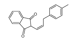 2-[3-(4-methylphenyl)prop-1-enyl]indene-1,3-dione结构式