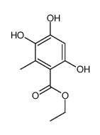 ethyl 3,4,6-trihydroxy-2-methylbenzoate Structure