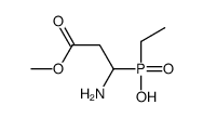 (1-amino-3-methoxy-3-oxopropyl)-ethylphosphinic acid结构式