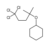 (5,5,5-trichloro-2-methylpentan-2-yl)oxycyclohexane结构式