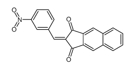 2-[(3-nitrophenyl)methylidene]cyclopenta[b]naphthalene-1,3-dione Structure