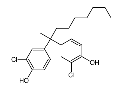 2-chloro-4-[2-(3-chloro-4-hydroxyphenyl)nonan-2-yl]phenol结构式