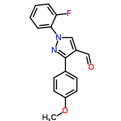 1-(2-Fluorophenyl)-3-(4-methoxyphenyl)-1H-pyrazole-4-carbaldehyde结构式