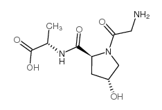 2-[[1-(2-aminoacetyl)-4-hydroxy-pyrrolidine-2-carbonyl]amino]propanoic acid structure