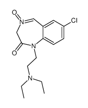 7-chloro-1-(2-diethylamino-ethyl)-4-oxy-1,3-dihydro-benzo[e][1,4]diazepin-2-one Structure