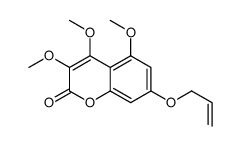 3,4,5-trimethoxy-7-prop-2-enoxychromen-2-one结构式