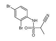 1-cyano-N-(2,4-dibromophenyl)ethanesulfonamide结构式