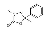 3,5-dimethyl-5-phenyl-1,3-oxazolidin-2-one结构式