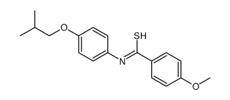 4-methoxy-N-[4-(2-methylpropoxy)phenyl]benzenecarbothioamide结构式