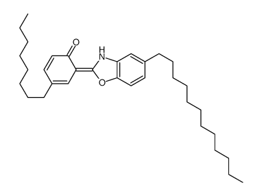 6-(5-dodecyl-3H-1,3-benzoxazol-2-ylidene)-4-octylcyclohexa-2,4-dien-1-one Structure