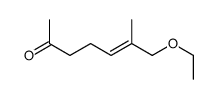 7-ethoxy-6-methylhept-5-en-2-one Structure
