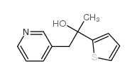 3-Pyridineethanol, a-methyl-a-2-thienyl- structure