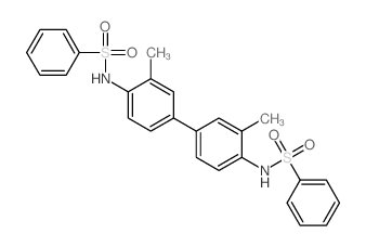 Benzenesulfonamide,N,N'-(3,3'-dimethyl[1,1'-biphenyl]-4,4'-diyl)bis- Structure