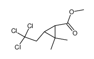 2,2-Dimethyl-3-(2,2,2-trichloroethyl)cyclopropanecarboxylic acid methyl ester Structure
