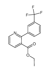 ethyl 2-[3-(trifluoromethyl)phenyl]nicotinate结构式