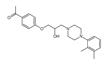 1-[4-[3-[4-(2,3-dimethylphenyl)piperazin-1-yl]-2-hydroxypropoxy]phenyl]ethanone Structure