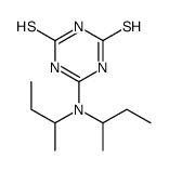 6-[di(butan-2-yl)amino]-1H-1,3,5-triazine-2,4-dithione结构式