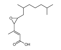 3-[3-(2,6-dimethylheptyl)oxiran-2-yl]but-2-enoic acid结构式