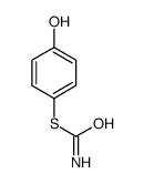 Thiocarbamic acid O-(p-hydroxyphenyl) ester structure