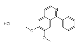6,7-dimethoxy-1-phenylisoquinoline,hydrochloride Structure