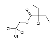 2-Chloro-2-ethylbutyric acid 2,2,2-trichloroethyl ester结构式