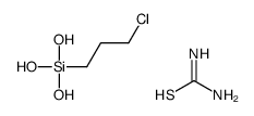 thiourea, compound with (3-chloropropyl)silanetriol (1:1) structure