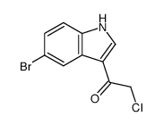 1-(5-BROMO-1H-INDOL-3-YL)-2-CHLORO-ETHANONE结构式
