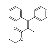 ethyl 2-methyl-3,3-diphenylprop-2-enoate结构式