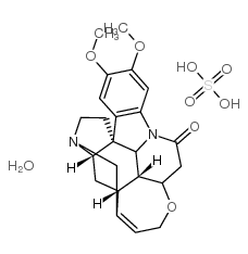 硫酸二甲基马钱子碱酯水合物结构式