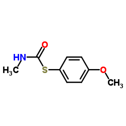 Carbamothioic acid, methyl-, S-(4-methoxyphenyl) ester (9CI) structure