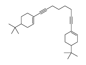 4-tert-butyl-1-[8-(4-tert-butylcyclohexen-1-yl)octa-1,7-diynyl]cyclohexene Structure