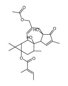 12-Deoxyphorbol-13-angelate-20-acetate Structure