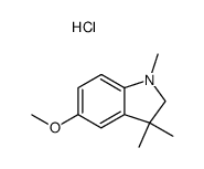 5-methoxy-1,3,3-trimethyl-indoline, hydrochloride结构式