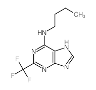 N-butyl-2-(trifluoromethyl)-5H-purin-6-amine structure