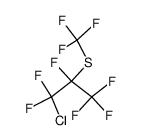 2-trifluoromethylsulfanyl-1-chlorohexafluoropropane结构式